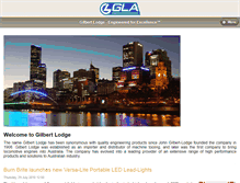 Tablet Screenshot of gilbertlodge.com.au
